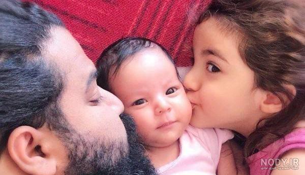 عکس علی صادقی و همسرش و فرزندانش - عکس نودی عکس علی صادقی و همسرش و فرزندانش - عکس نودی