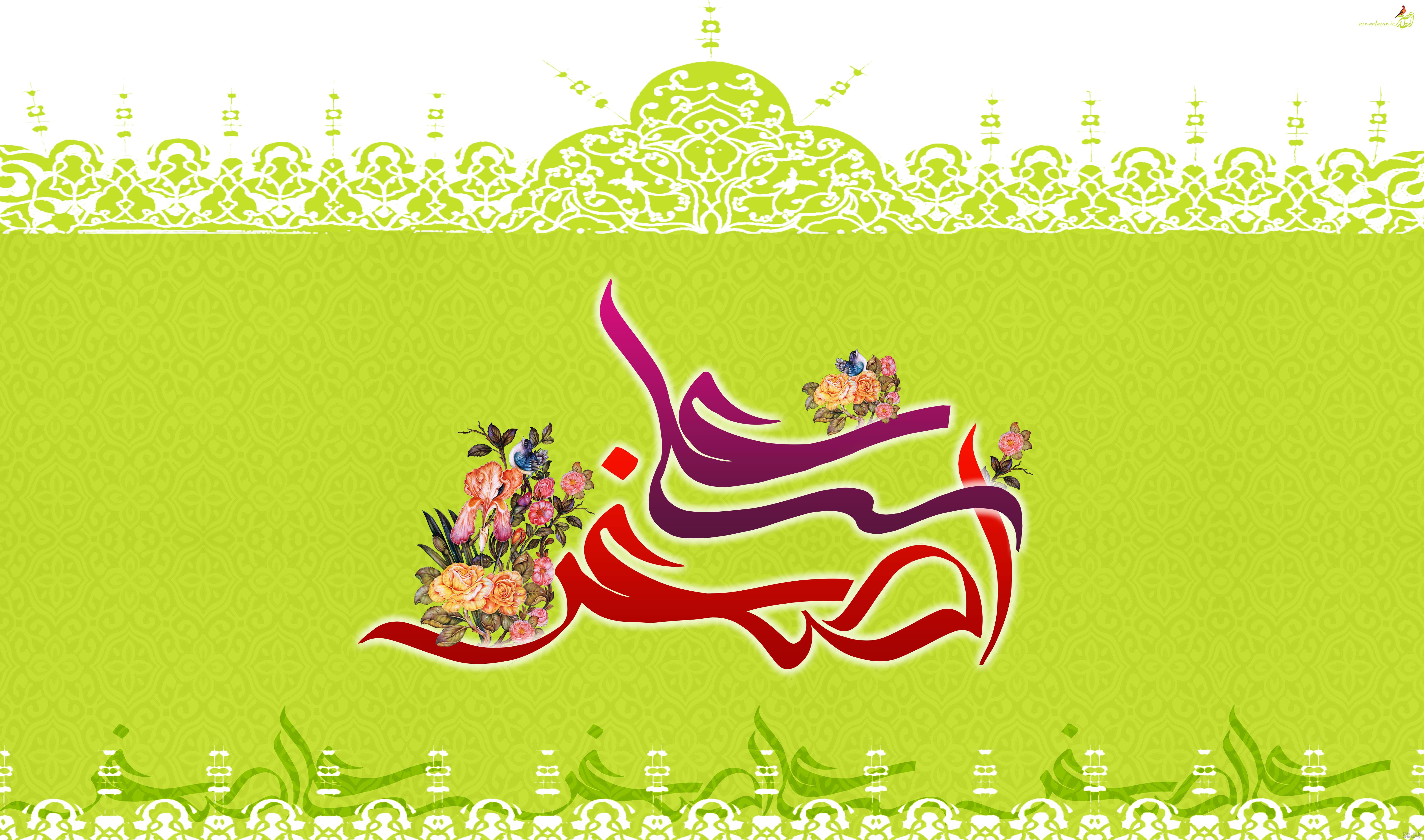 عکس نوشته تولد حضرت علی اصغر ۱۴۰۰ - عکس نودی