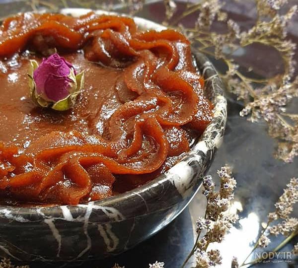 تزیین حلوا با چنگال و قاشق به شکل گل +‌ حلوا مجلسی لقمه ای