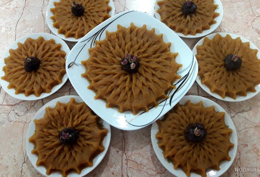 تزیین حلوا برای مراسم ختم ،ساده و خاص مجلسی