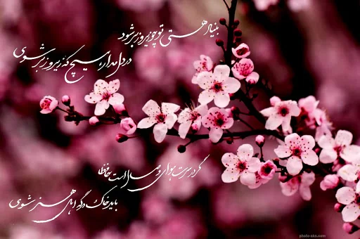 عکس پروفایل بهاری متن دار عکس پروفایل بهاری متن دار