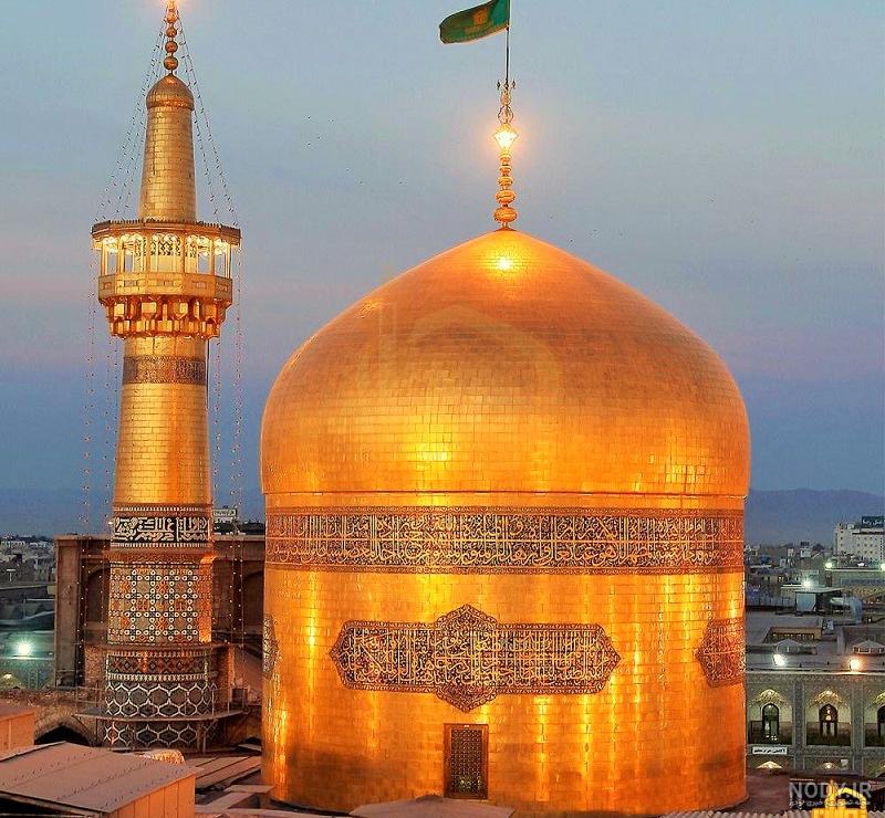 گنبد و گلدسته حرم مطهر رضوی