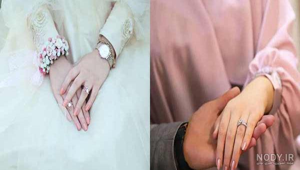 عکس خفن عکس حلقه نامزدی در دست دختر طبیعی