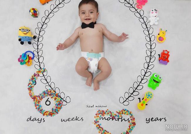 25 ایده برای عکاسی از نوزاد 6 ماهه