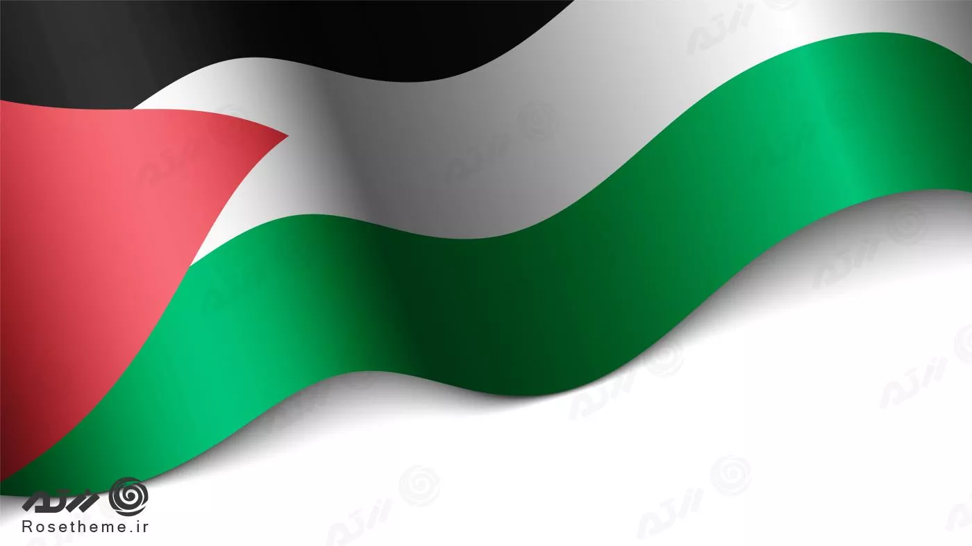 دانلود عکس پرچم کشور فلسطین