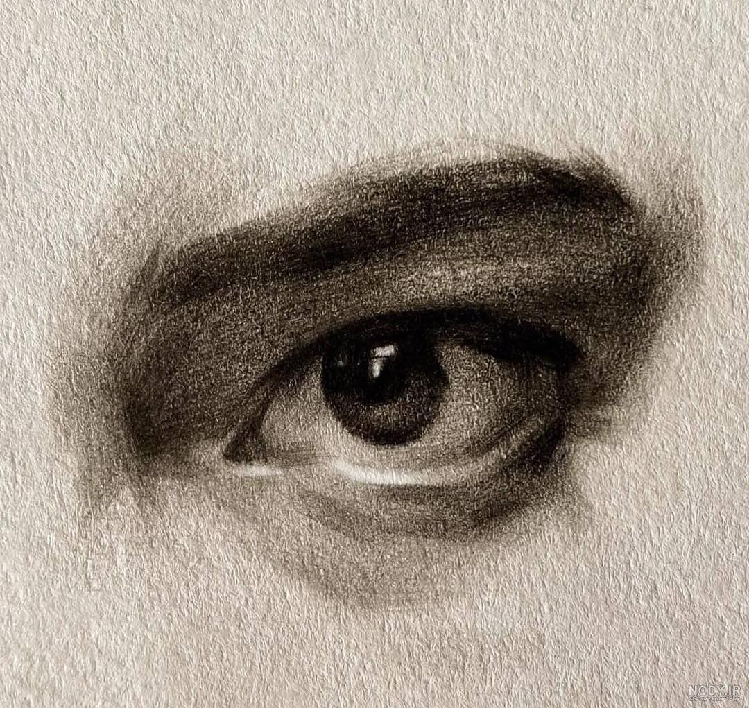 طراحی چشم بسته | 10 مرحله آسان طراحی چشم بسته هایپررئال | آموزش طراحی حالت  بسته چشم