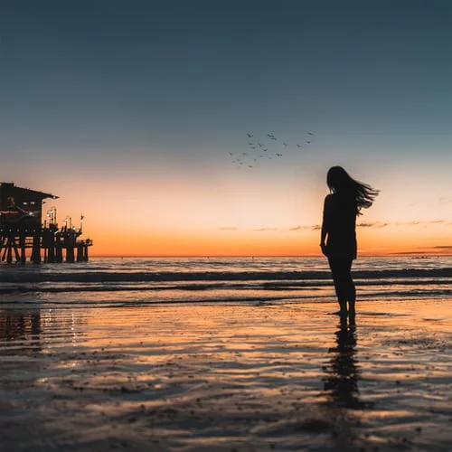 عکس دخترانه غروب ❤️ [ بهترین تصاویر ]