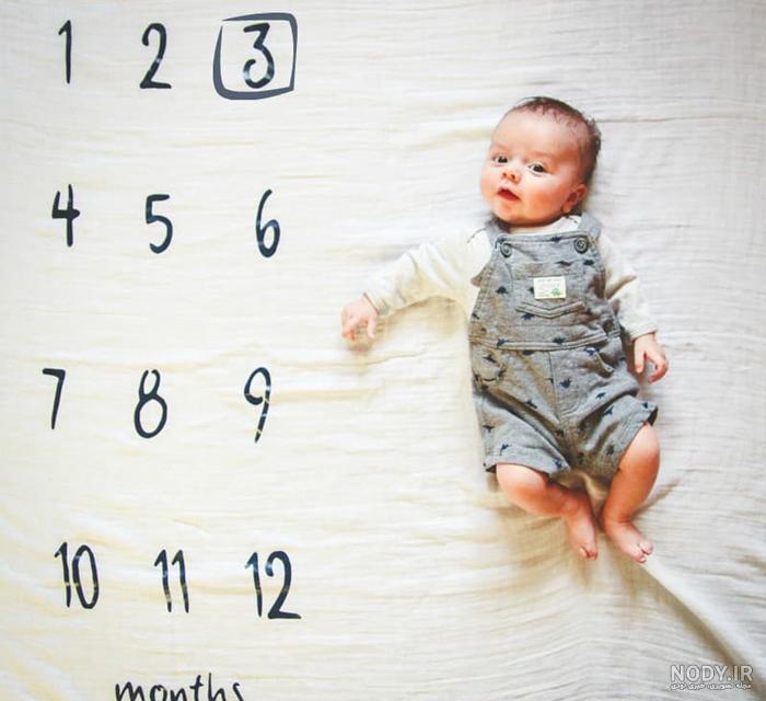 عکس نوزاد شش ماهه دختر