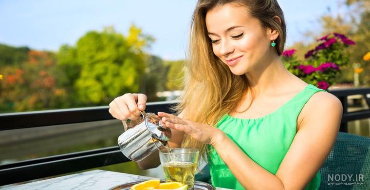 عکس چای سبز برای لاغری عکس چای سبز برای لاغری
