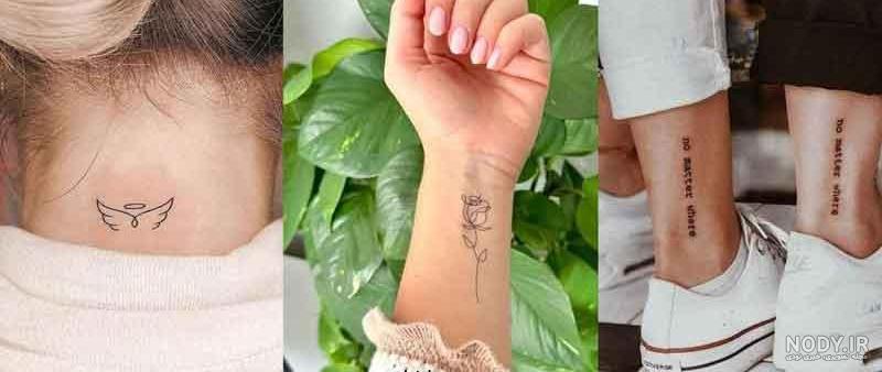 مدل تتو دخترانه زنانه روی دست و انگشت طرح شیک و جالب