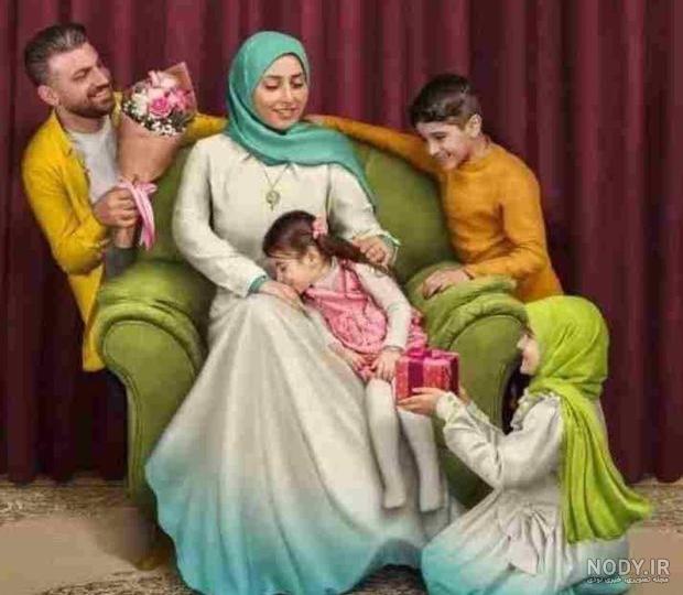 مدل عکس خانوادگی آتلیه