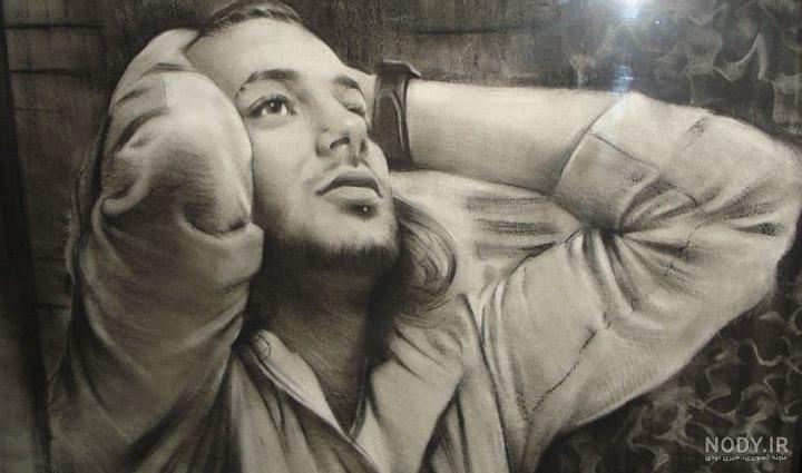 نقاشی امیر تتلو - drawing Amir ali haghani from Amir tataloo