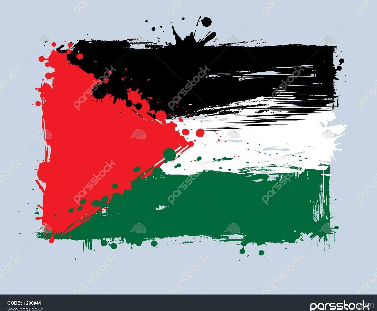 وکتور پرچم کشور فلسطین 1 | وکتورلو