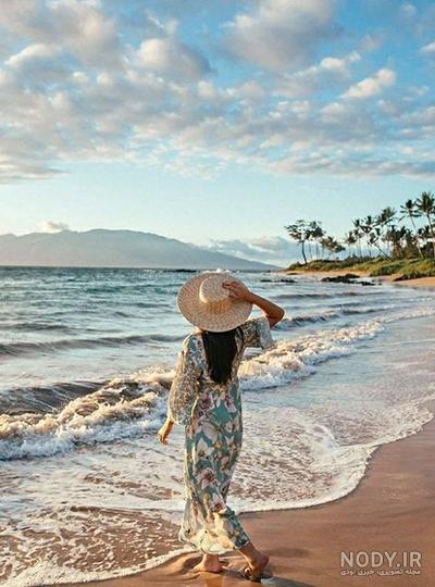 عکس خفن عکس زن در ساحل با مایو