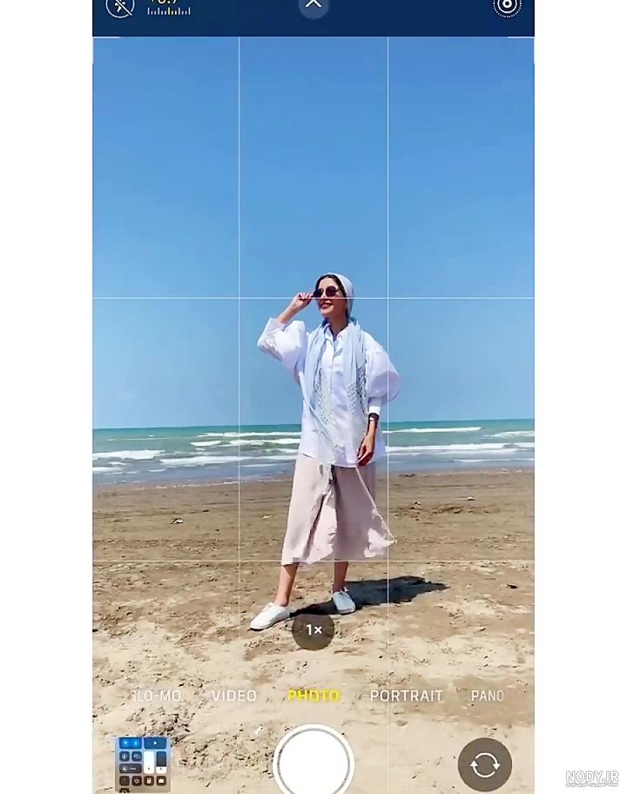 عکس دختر کنار دریا شمال