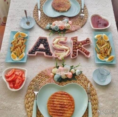 تزیین سفره ناهار همرا با سفره آرایی و دیزاین غذاهای ایرانی تزیین سفره ناهار همرا با سفره آرایی و دیزاین غذاهای ایرانی