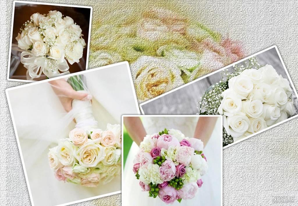 جدیدترین گل آرایی دسته گل عروس با ژیپسوفیلا