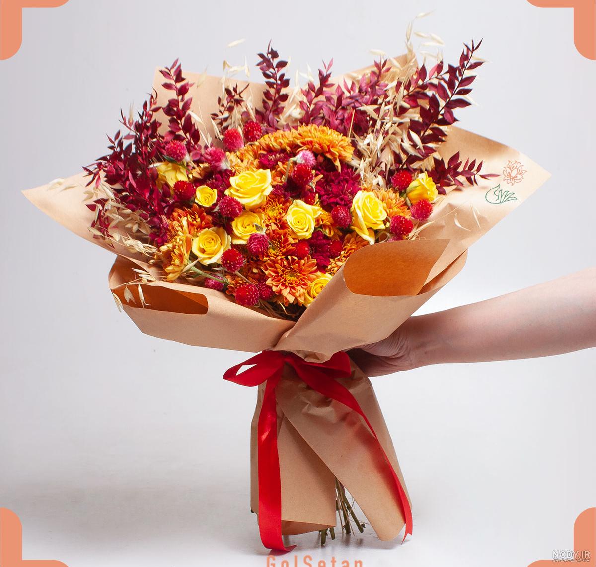 جدیدترین گل آرایی دسته گل عروس با ژیپسوفیلا