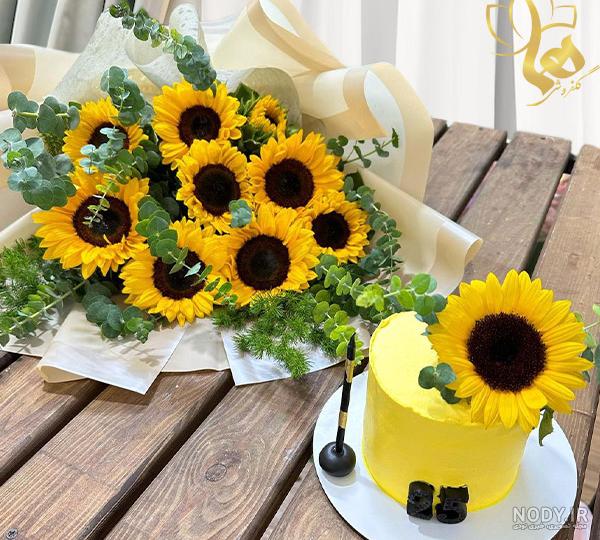 خرید و قیمت دسته گل تک شاخه آفتابگردان | ترب
