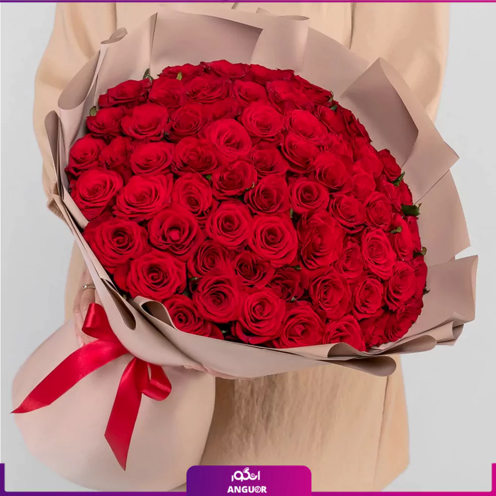 دسته گل رز قرمز - پیکادو دسته گل رز قرمز - پیکادو