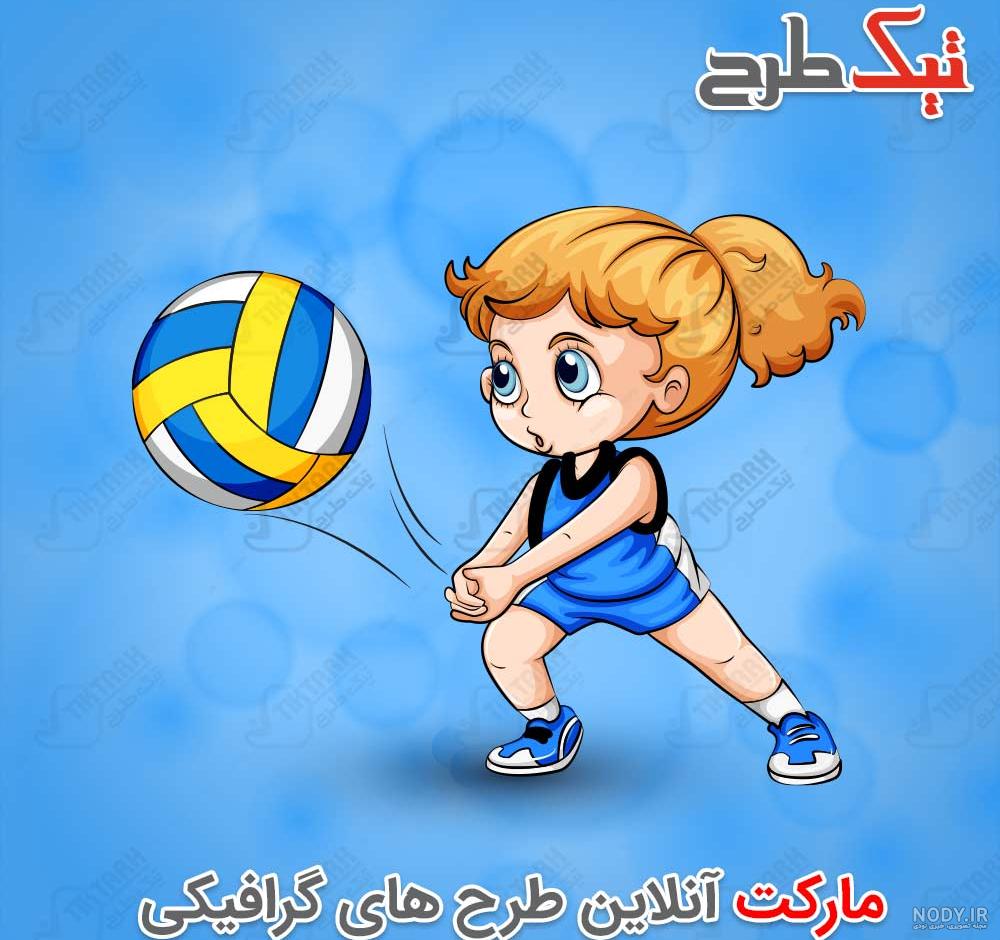 شخصیت های ورزشی وکتور کارتونی دختر و پسر جدا شده 1219608