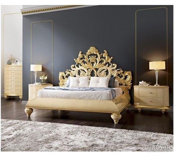 عکس تخت خواب دونفره ساده و شیک عکس تخت خواب دونفره ساده و شیک