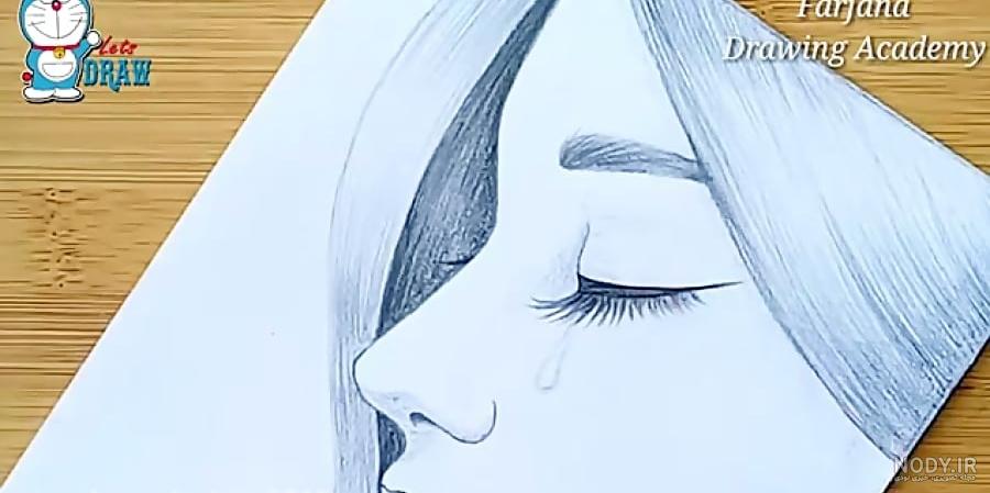 عکس دختر غمگین نقاشی عکس دختر غمگین نقاشی