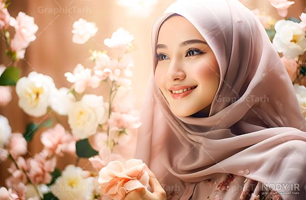 عکس دختـر معمولی با حجاب - عکس نودی
