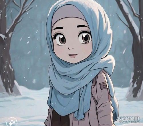 عکس دخترانه برفی - عکس نودی