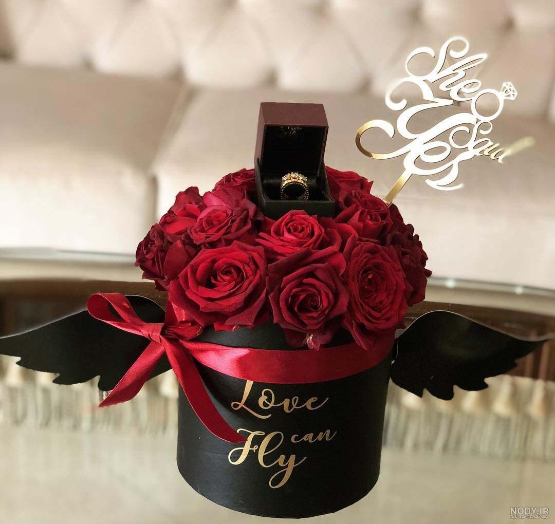 عکس دسته گل با حلقه