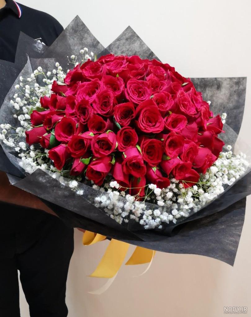 عکس دسته گل بزرگ رز