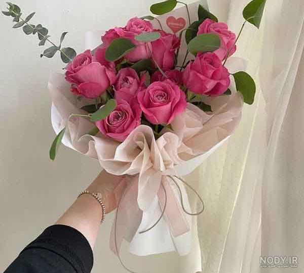 عکس دسته گل رز زیبا