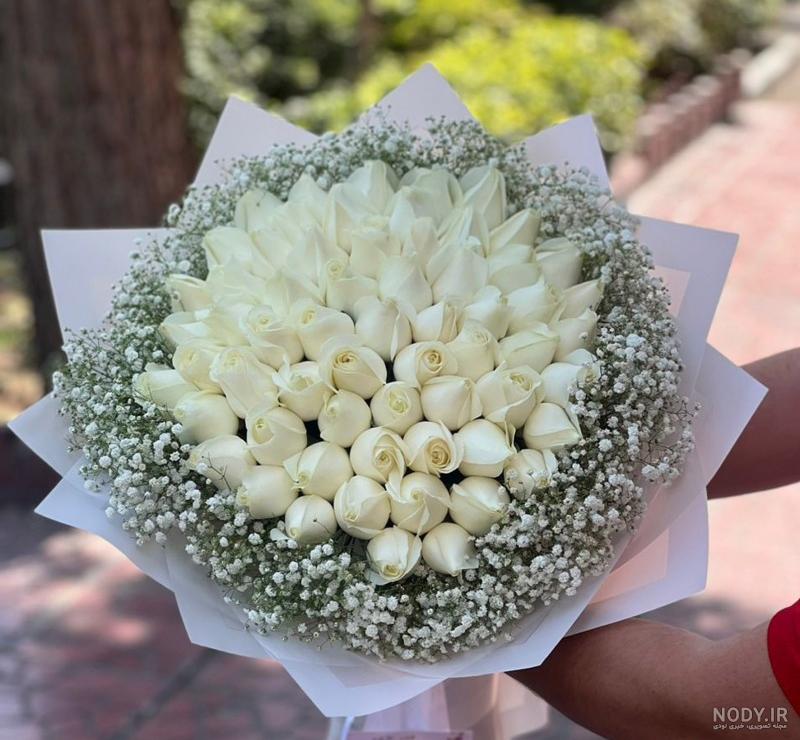 عکس دسته گل رز سفید - عکس نودی عکس دسته گل رز سفید - عکس نودی