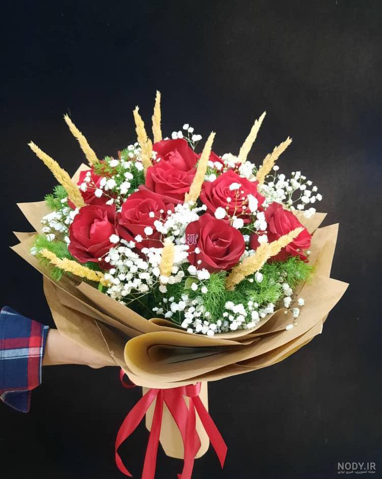 عکس دسته گل زیبای رز