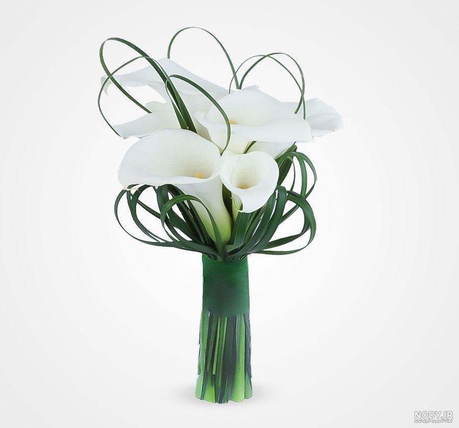 عکس دسته گل عروس با گل شیپوری