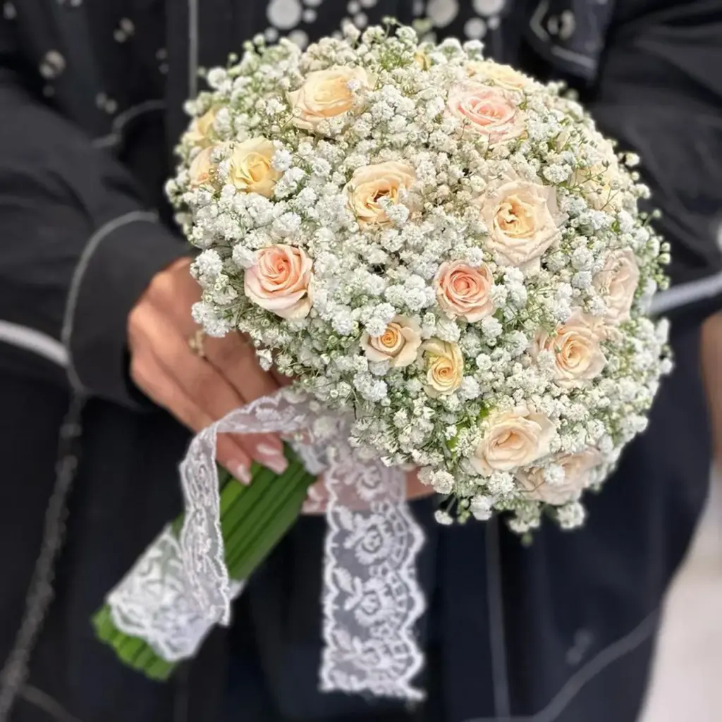 عکس دسته گل عروس ساده و زیبا