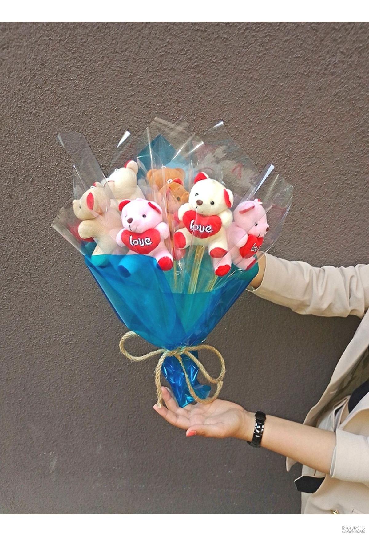 عکس دسته گل عروسکی عکس دسته گل عروسکی