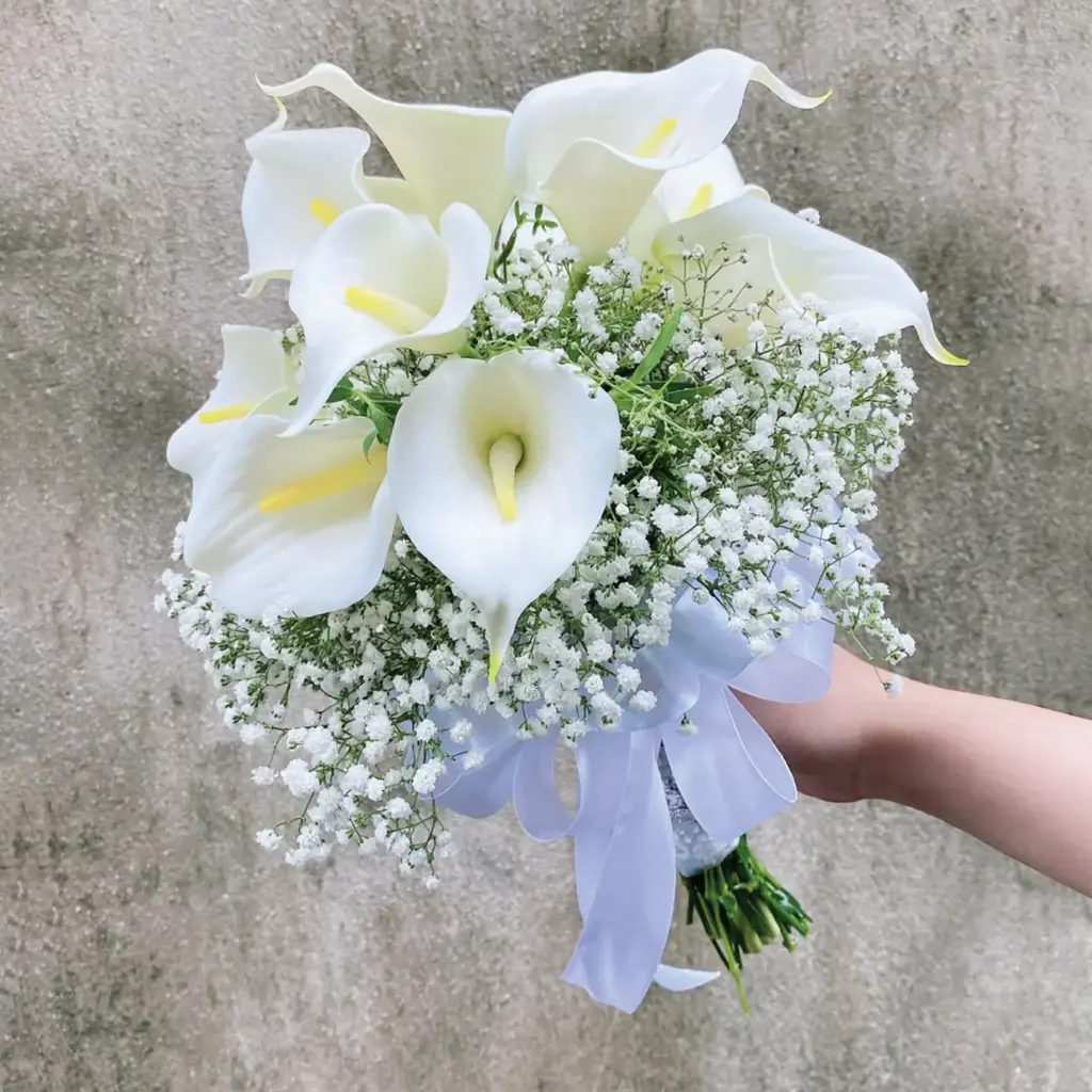 عکس دسته گل شیپوری عروس