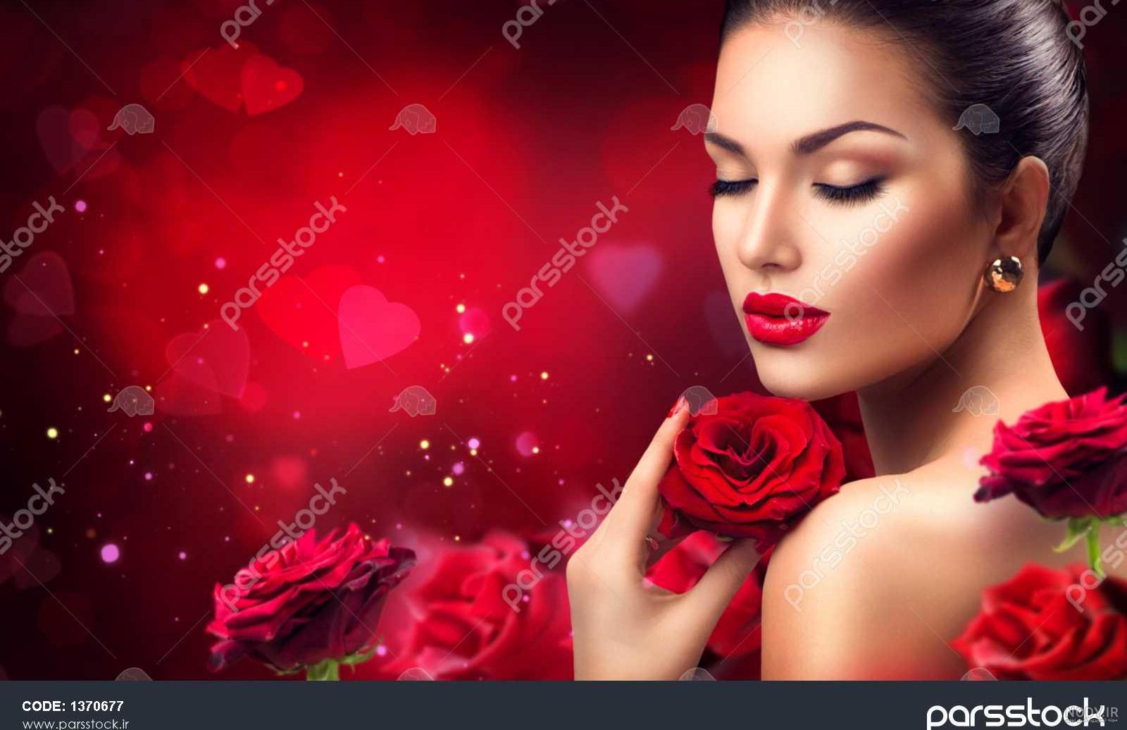 عکس دونفره با گل رز