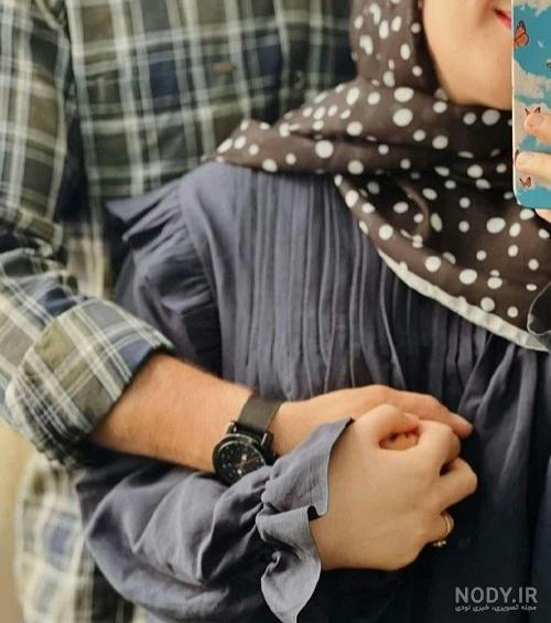 عکس عاشقانه در ماشین با ژست های رمانتیک دونفره