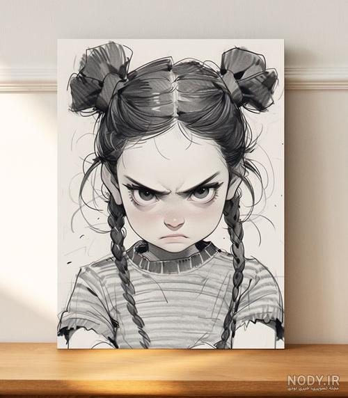 عکس نقاشی فانتزی طراحی دخترانه ❤️ [ بهترین تصاویر ]
