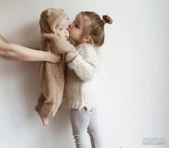 عکس ژست خواهر برادری - عکس نودی