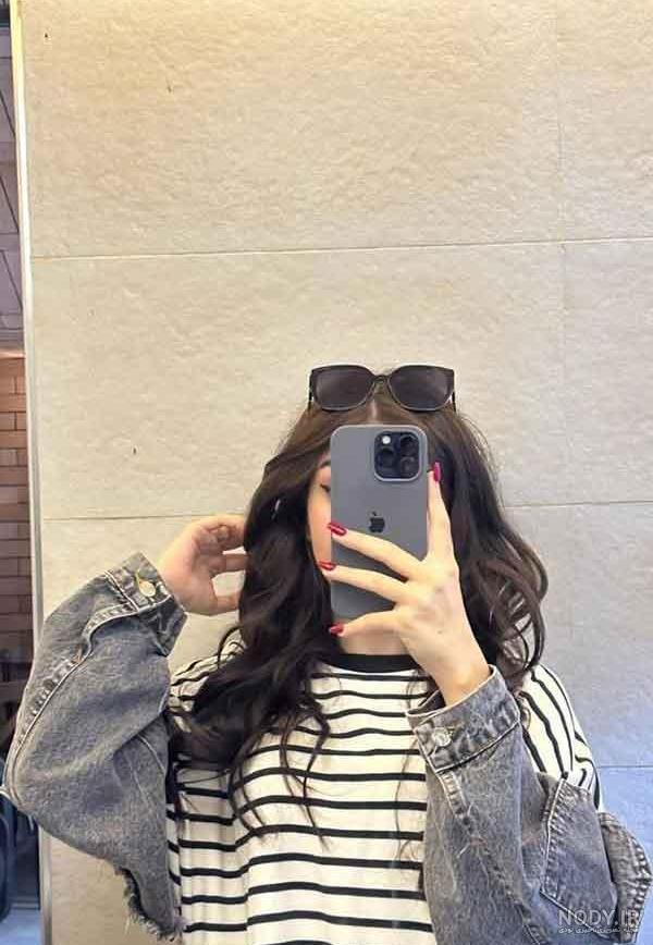پروفایل دخترونه آینه باحال تم صورتی | تاوعکس