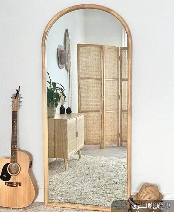 ژست عکس قدی دخترانه جلو اینه