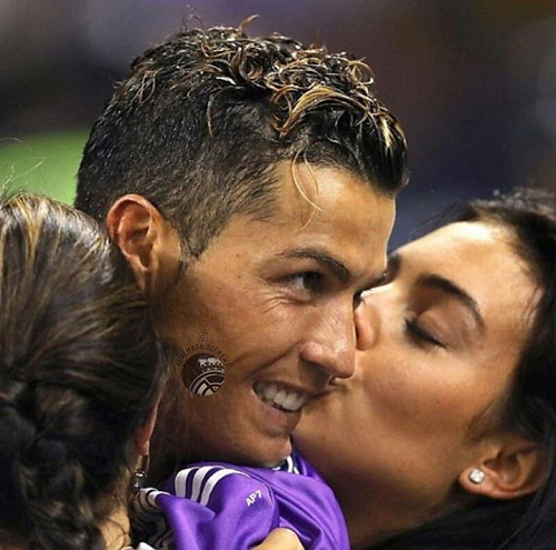 زشت عکس بوسه رونالدو و همسرش اینستاگرام