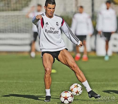 پای رونالدو بدون کفش