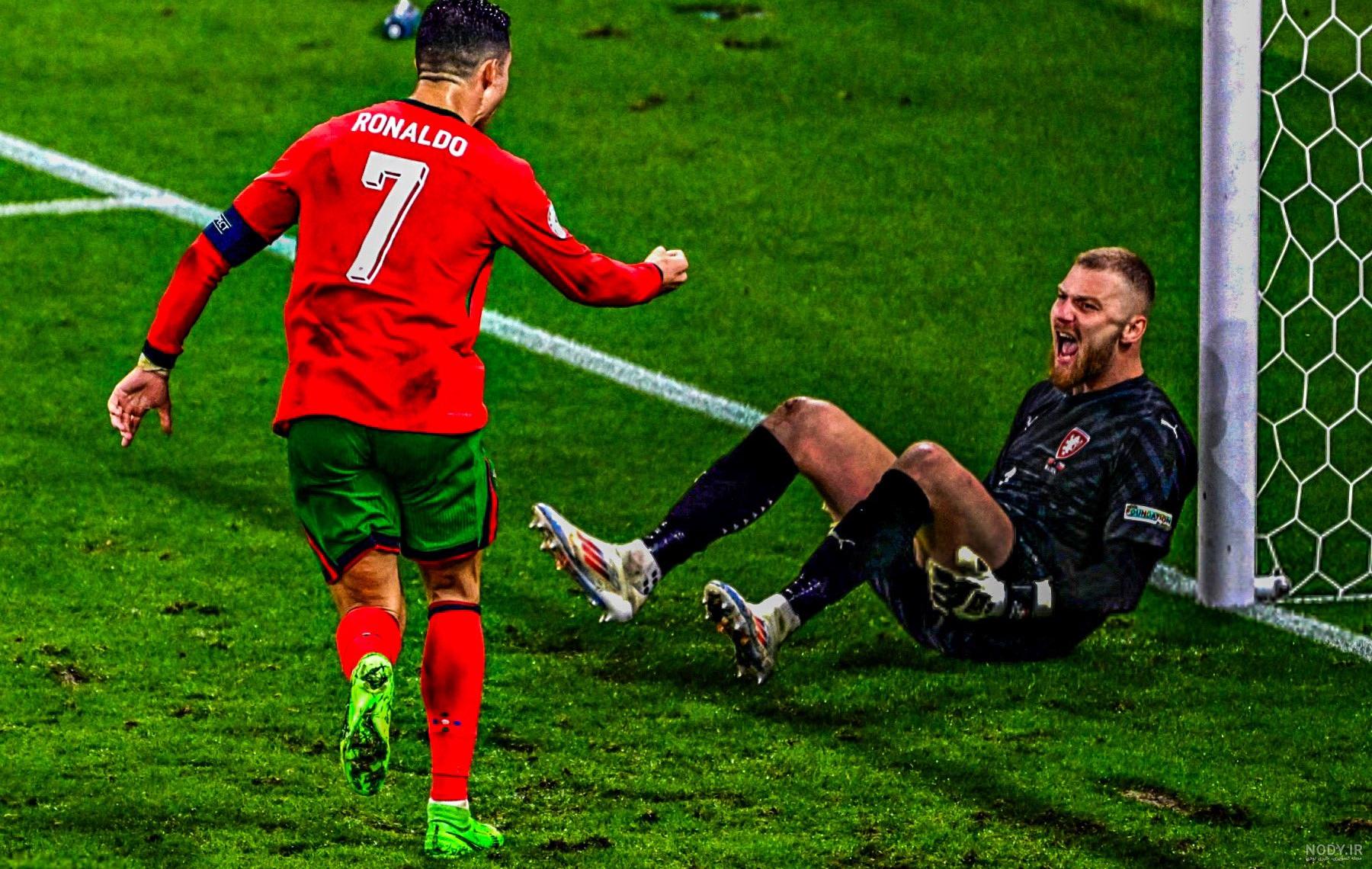 عکس رونالدو با ببر