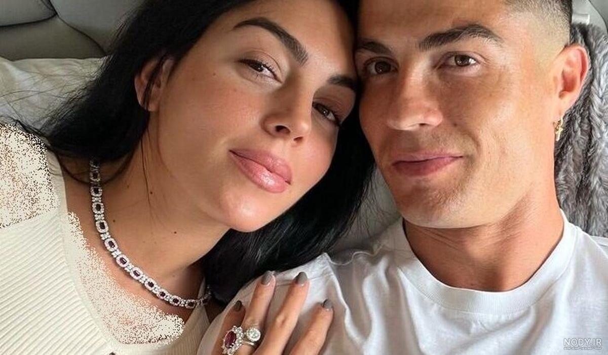 زشت عکس بوسه رونالدو و همسرش اینستاگرام