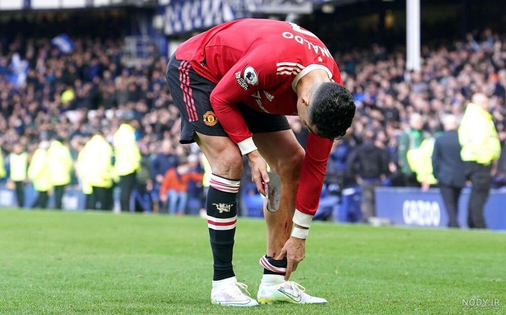 پای رونالدو بدون کفش