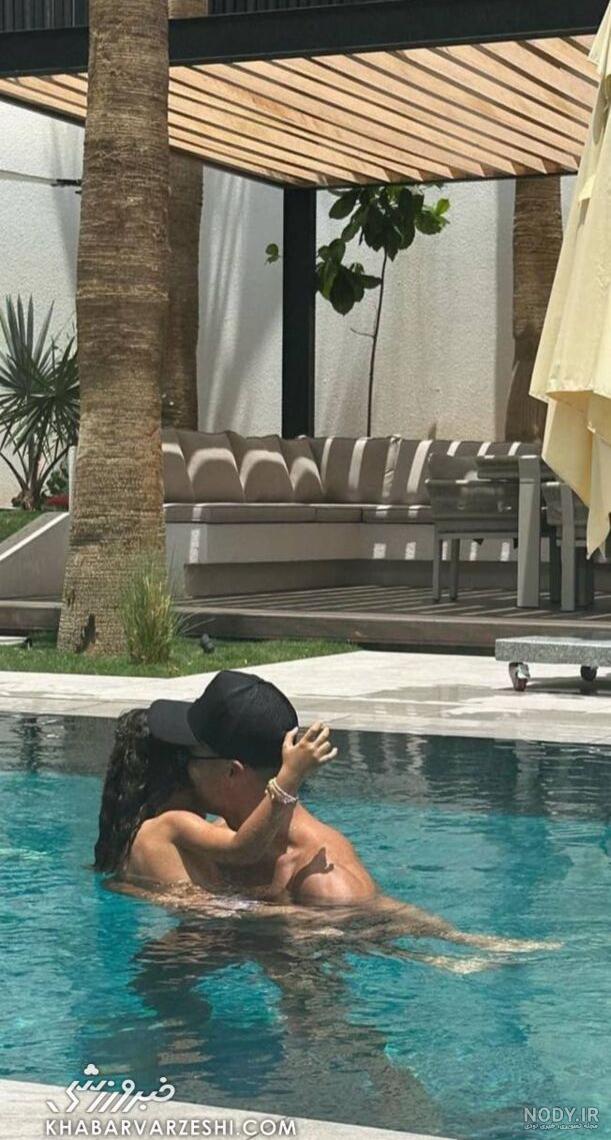 زشت عکس بوسه رونالدو و همسرش اینستاگرام